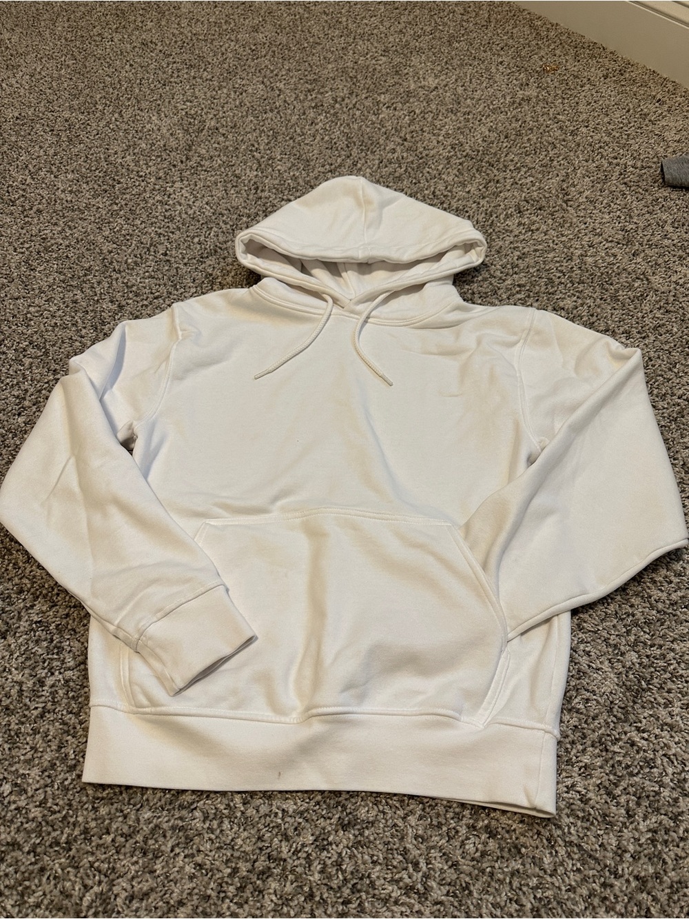Classic Womens Oversized White Hoodie SZ XS